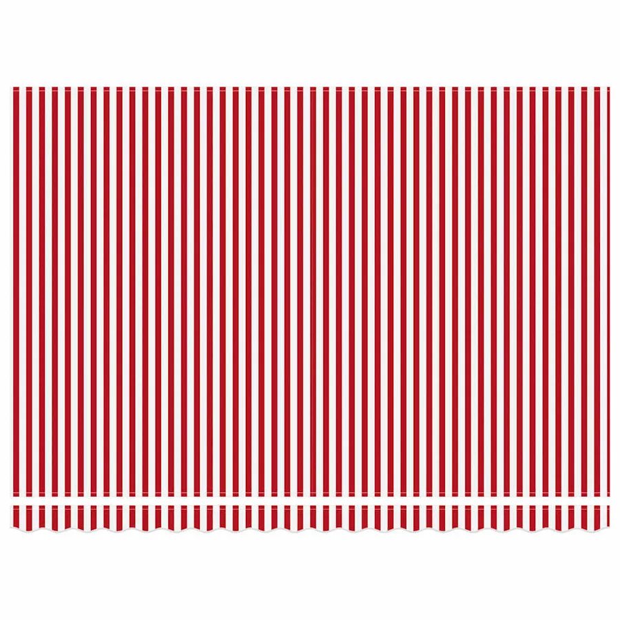 Auvent rétractable Rouge 450 × 300 cm Polyester et Aluminium - 7