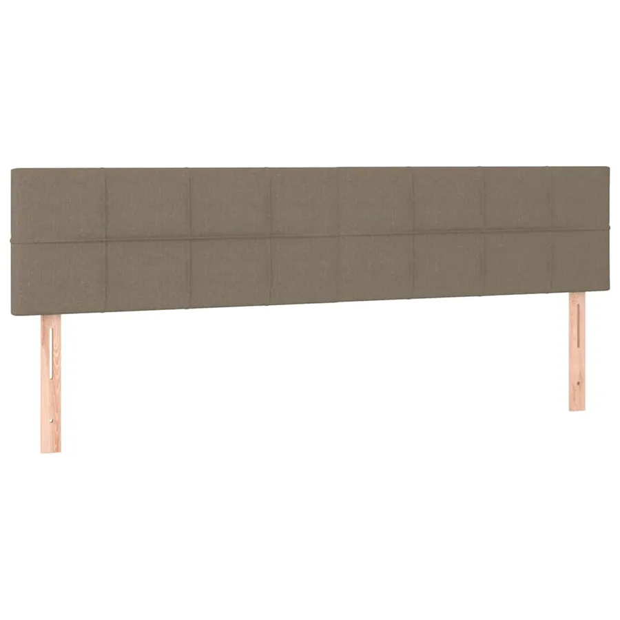 Cadre de lit ottoman avec matelas taupe 180x200 cm tissu - 10