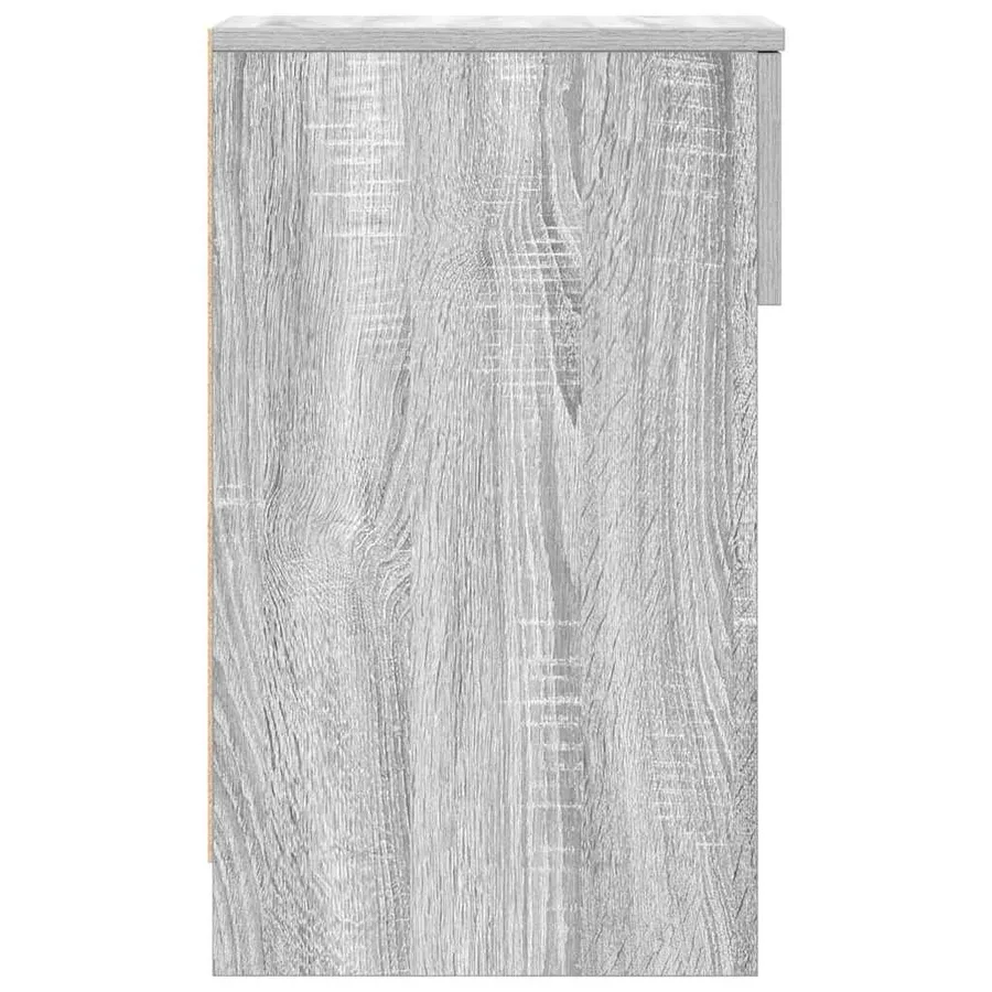 Table de chevet avec tiroir sonoma gris 20x36x60 cm - 6