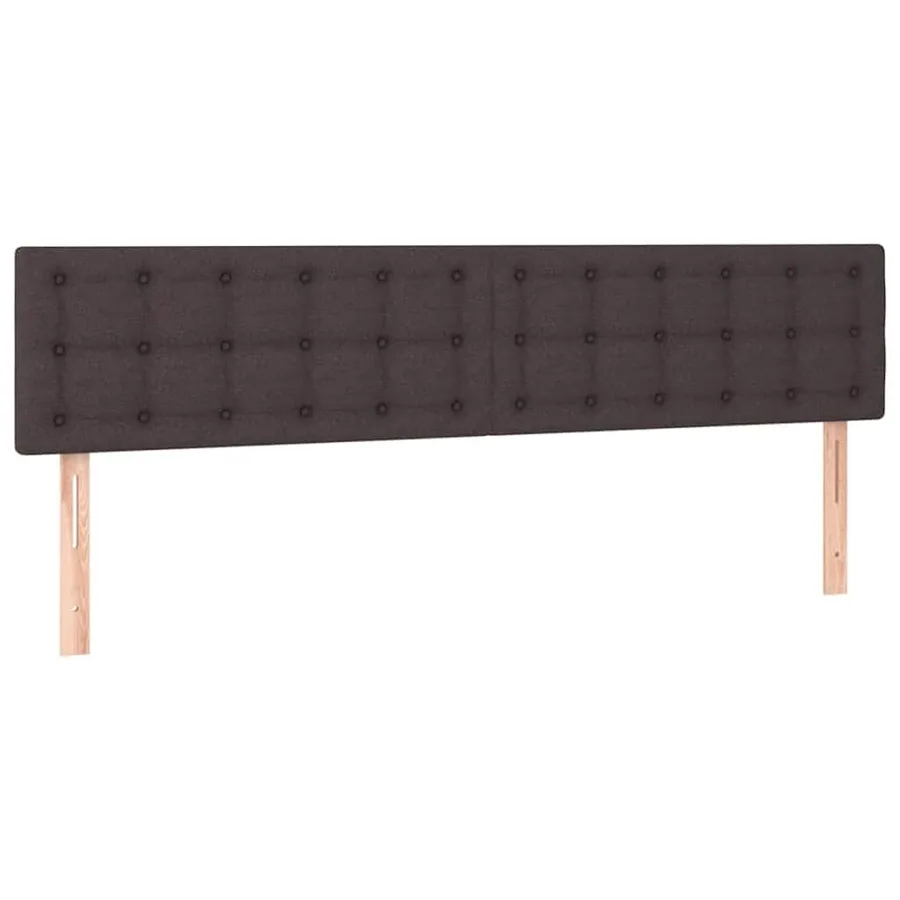 Cadre de lit ottoman avec matelas marron foncé 180x200 cm tissu - 9