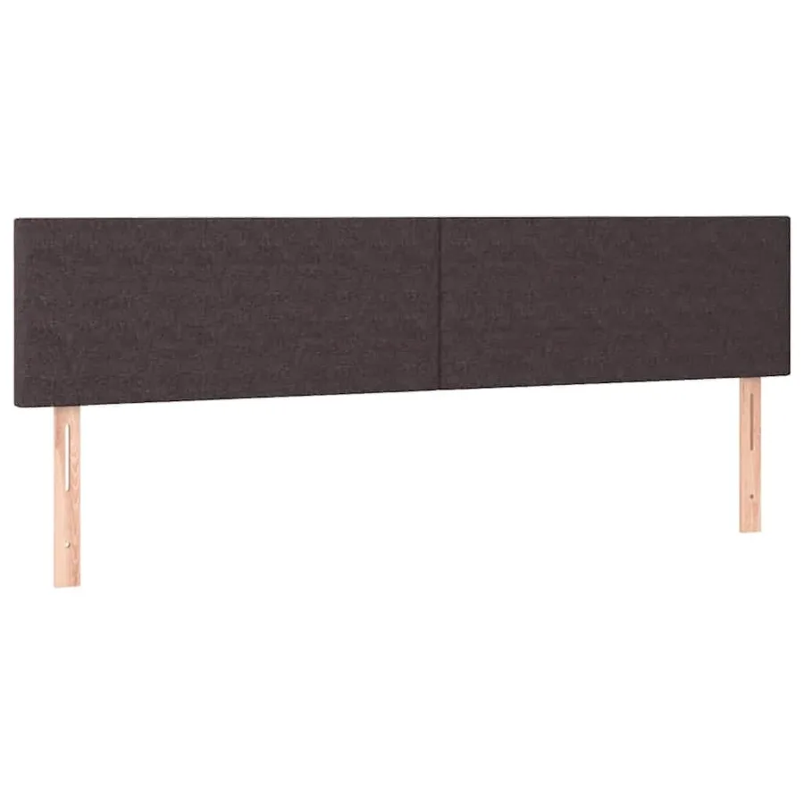 Cadre de lit ottoman avec matelas marron foncé 180x200 cm tissu - 9