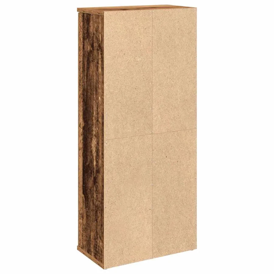 Meuble de salle de bain avec porte-rouleau vieux bois - 7