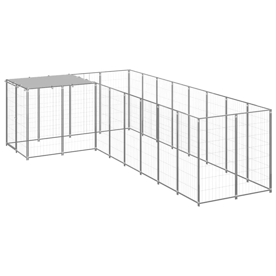 Chenil Argenté 6,05 m² Acier - 2