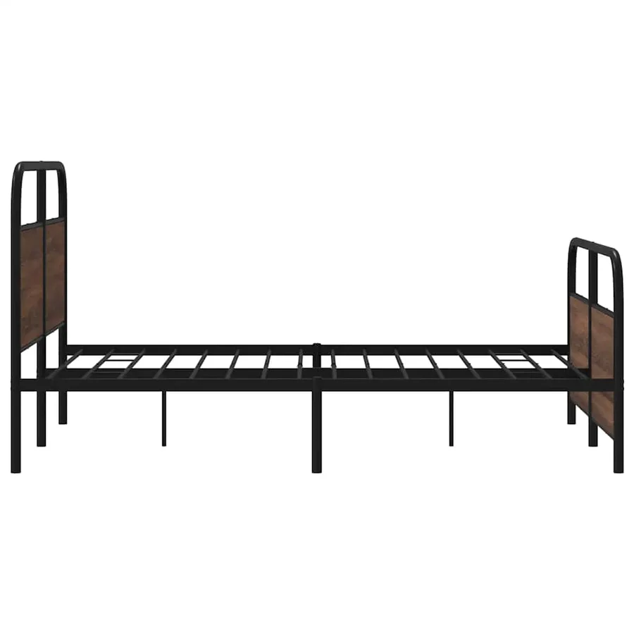 Cadre de lit sans matelas 120x200 cm chêne marron - 6