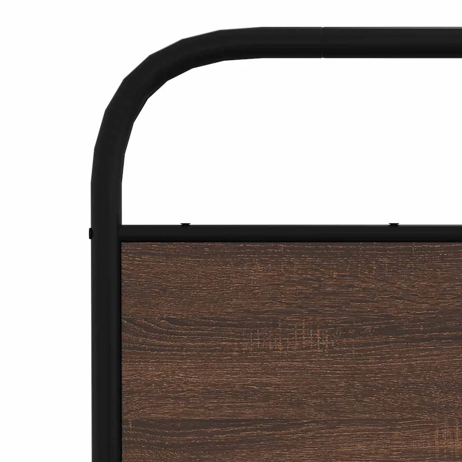 Cadre de lit sans matelas 120x200 cm chêne marron - 8