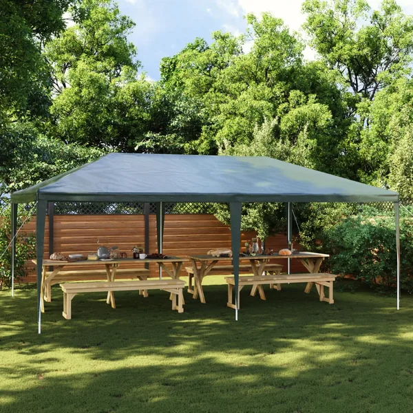 Tente de réception professionnelle 4x6 m Vert 90 g/m²