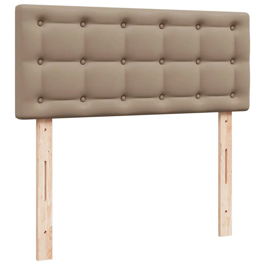 Cadre de lit ottoman et matelas cappuccino 120x200cm similicuir - 9