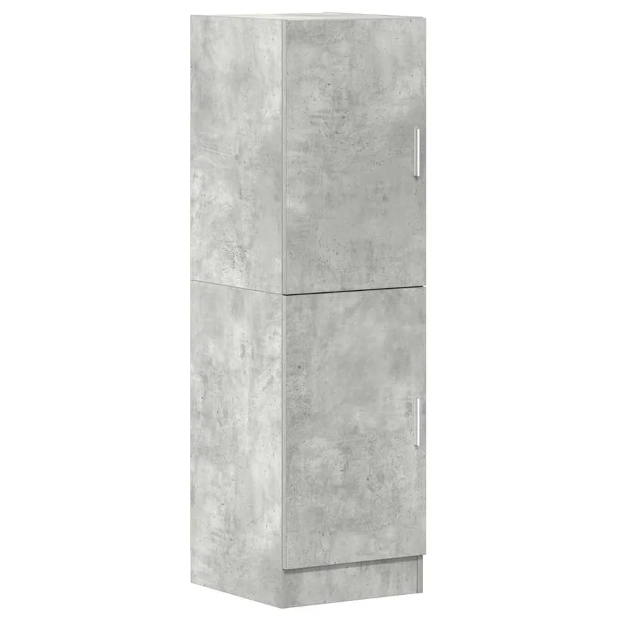 Armoire de cuisine gris béton 38x41,5x131,5 cm bois ingénierie - 2