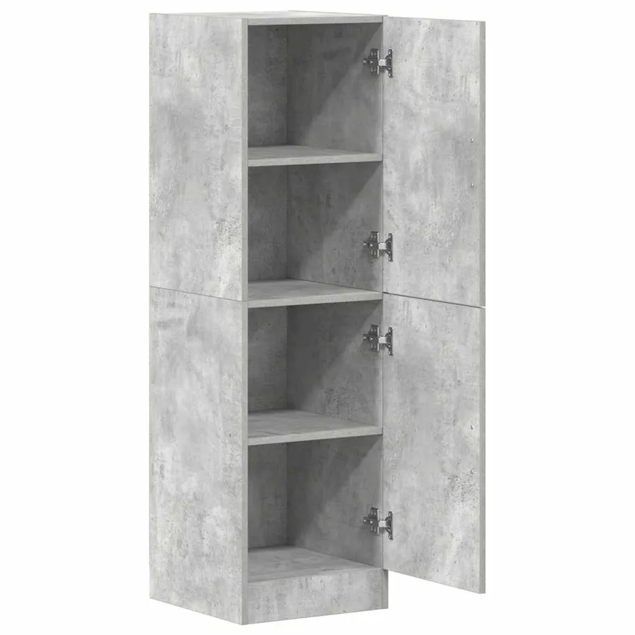 Armoire de cuisine gris béton 38x41,5x131,5 cm bois ingénierie - 5