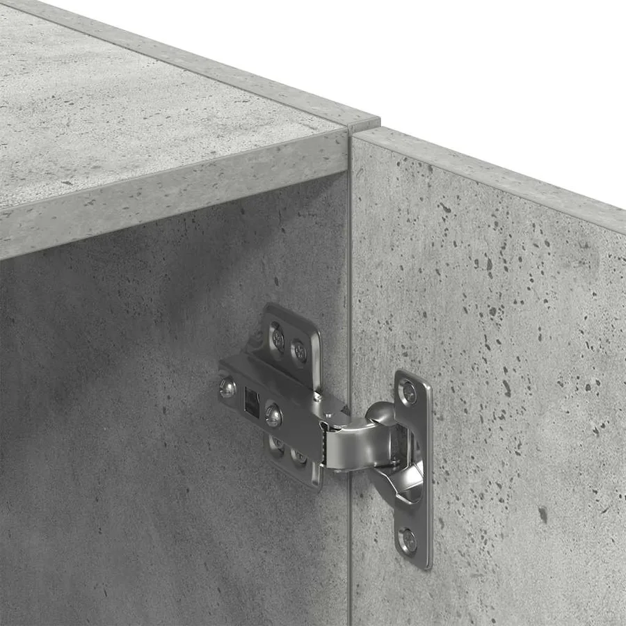 Armoire de cuisine gris béton 38x41,5x131,5 cm bois ingénierie - 9