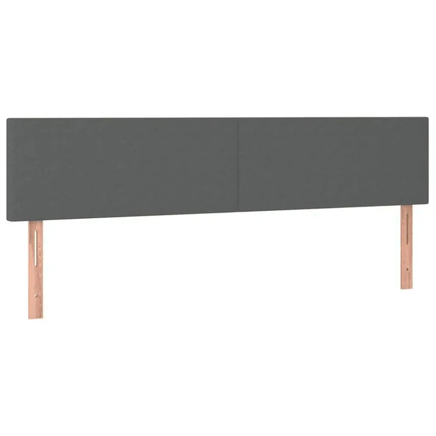 Cadre de lit ottoman avec matelas gris foncé 180x200cm tissu - 9