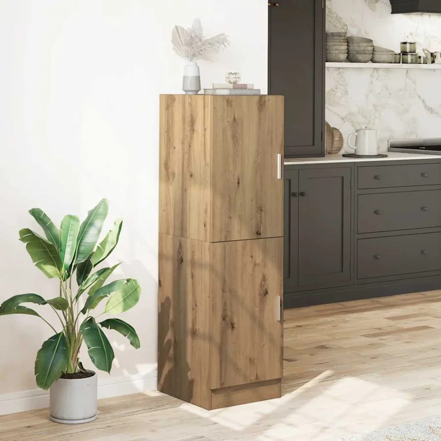 Armoire de cuisine chêne artisanal 38x41,5x131,5 cm - 3