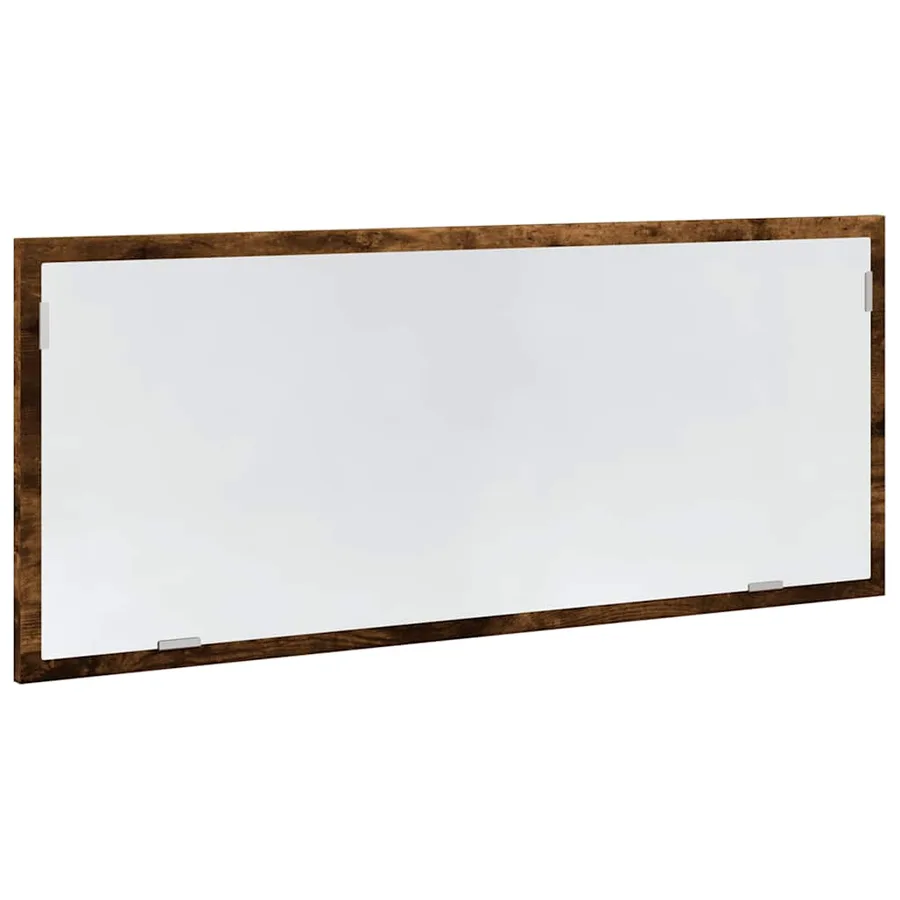 Miroir de salle de bain à LED chêne fumé bois d'ingénierie - 5