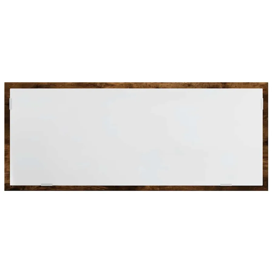 Miroir de salle de bain à LED chêne fumé bois d'ingénierie - 6
