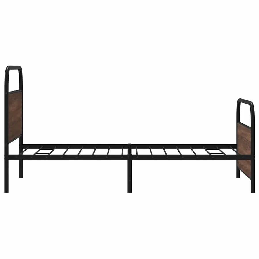 Cadre de lit sans matelas 107x203 cm chêne marron - 6