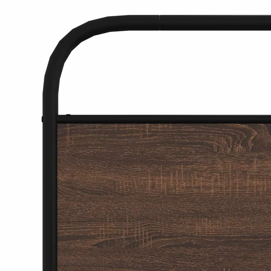Cadre de lit sans matelas 107x203 cm chêne marron - 8