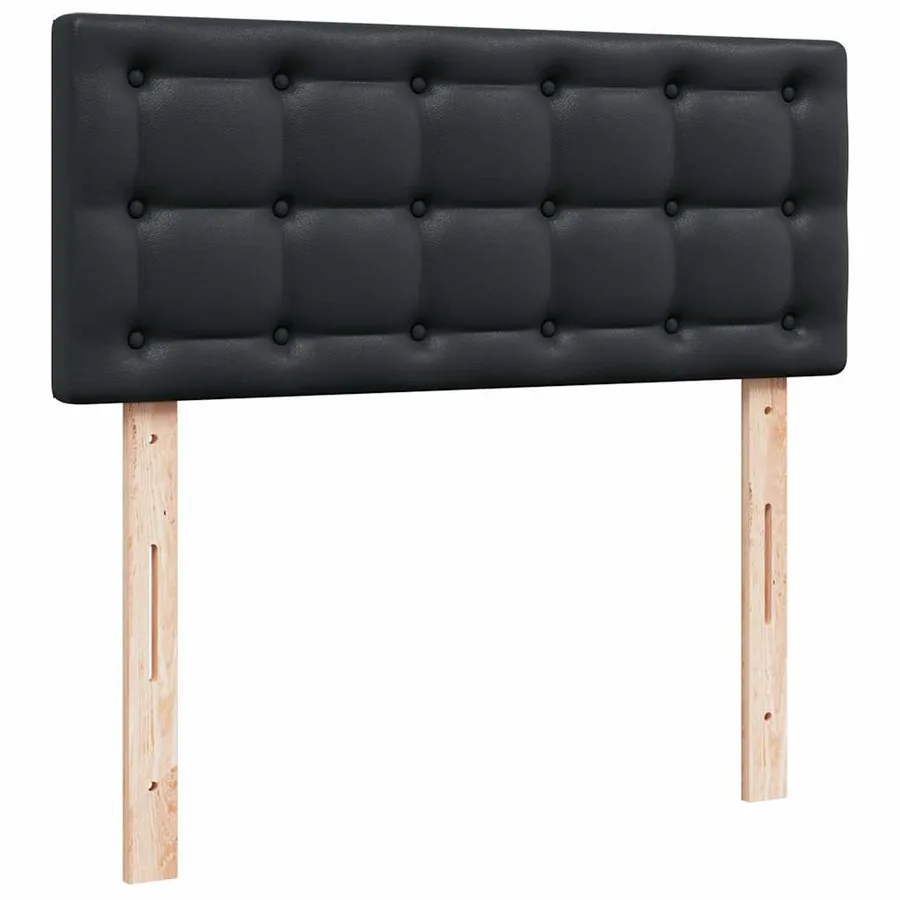 Lit ottoman avec matelas & LED noir 120x190cm similicuir - 13
