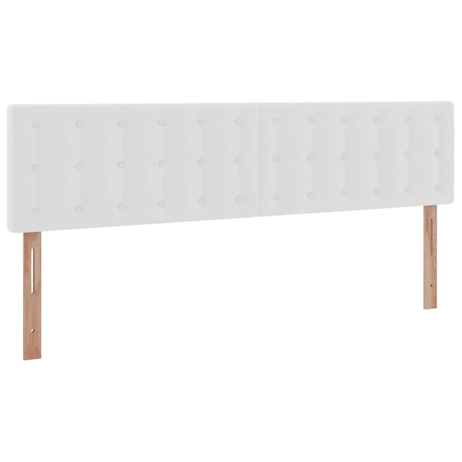 Cadre de lit ottoman avec matelas blanc 200x200 cm similicuir - 10