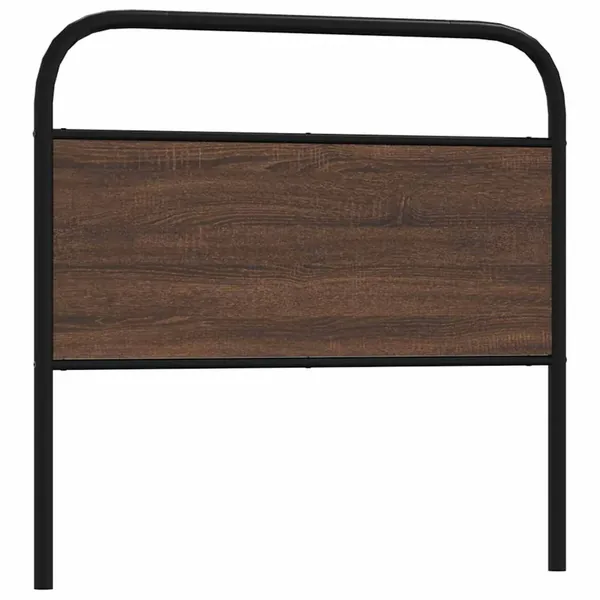 Tête de lit de remplacement chêne marron 90 cm acier et bois d'ingénierie
