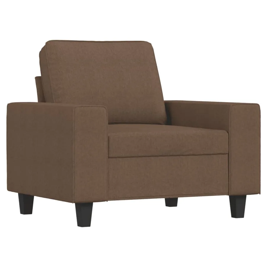 Ensemble de canapés 4 pcs marron tissu - 3