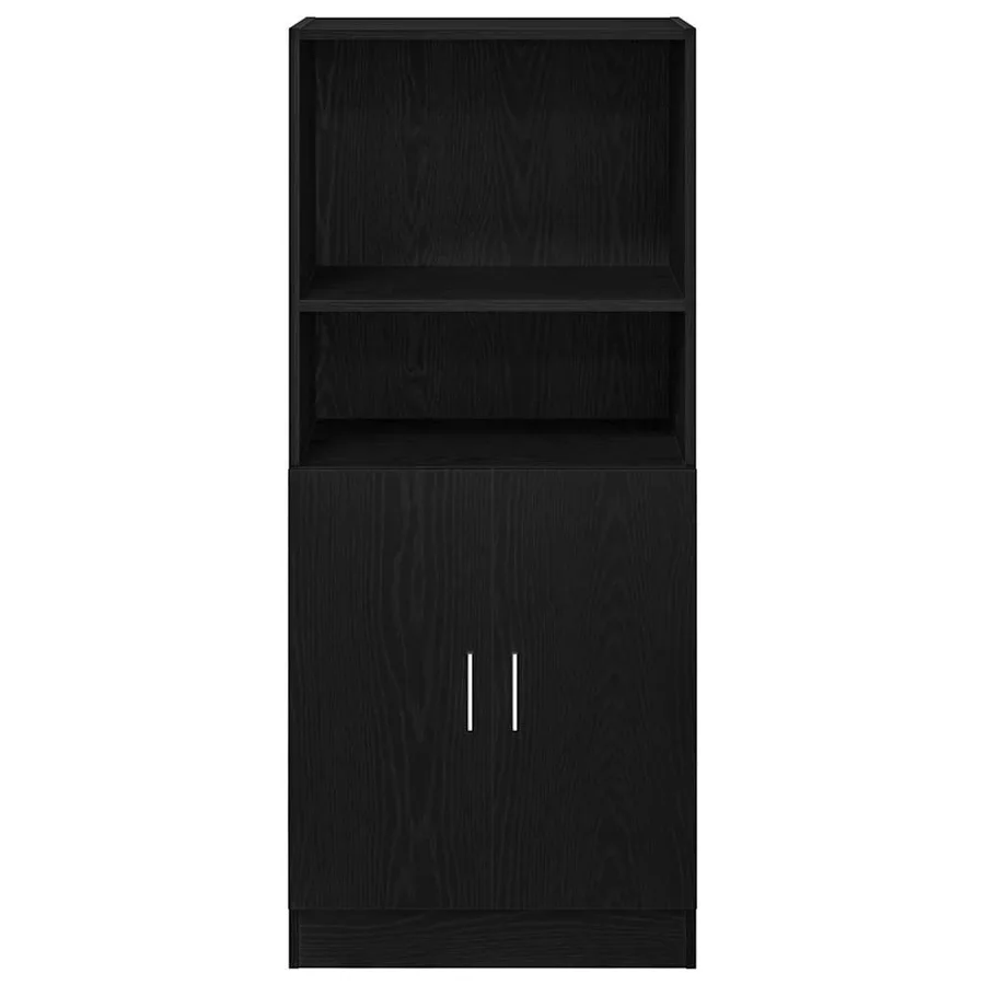 Armoire de cuisine noir 57x41,5x131,5 cm bois d'ingénierie - 4