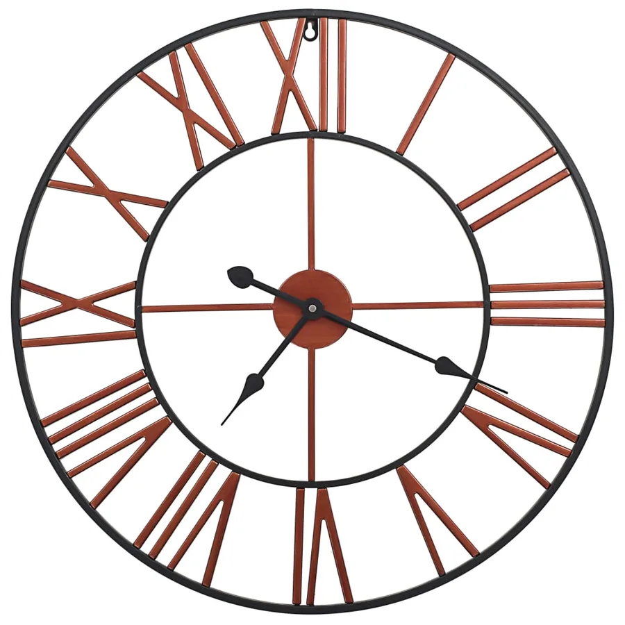 Horloge murale Métal 58 cm Rouge - 2
