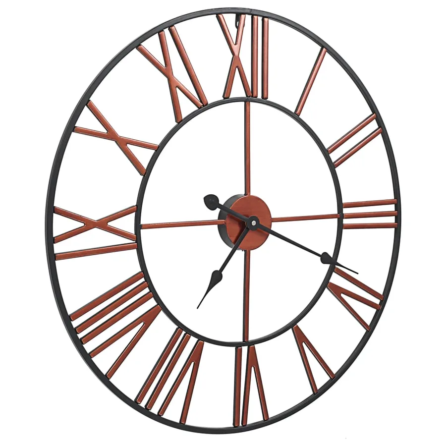 Horloge murale Métal 58 cm Rouge - 3