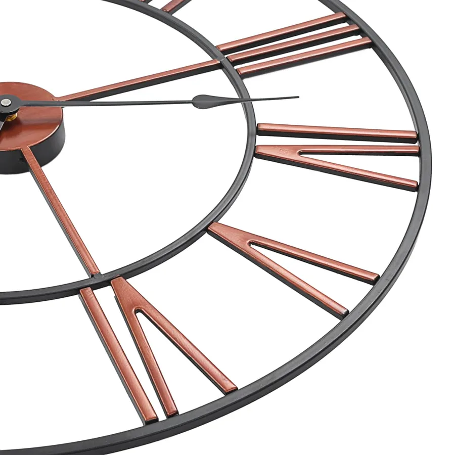 Horloge murale Métal 58 cm Rouge - 4