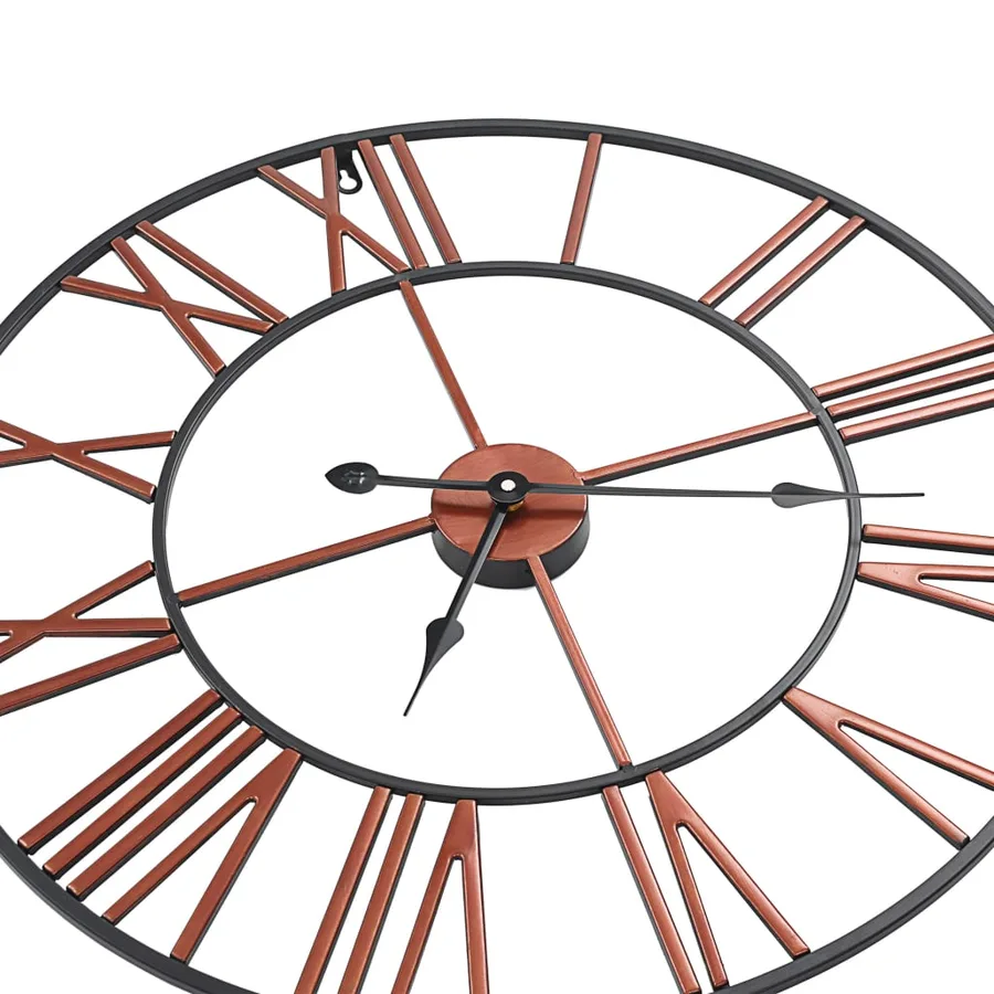 Horloge murale Métal 58 cm Rouge - 5