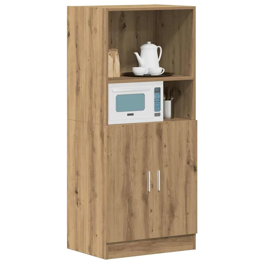 Armoire de cuisine chêne artisanal 57x41,5x131,5 cm - 3