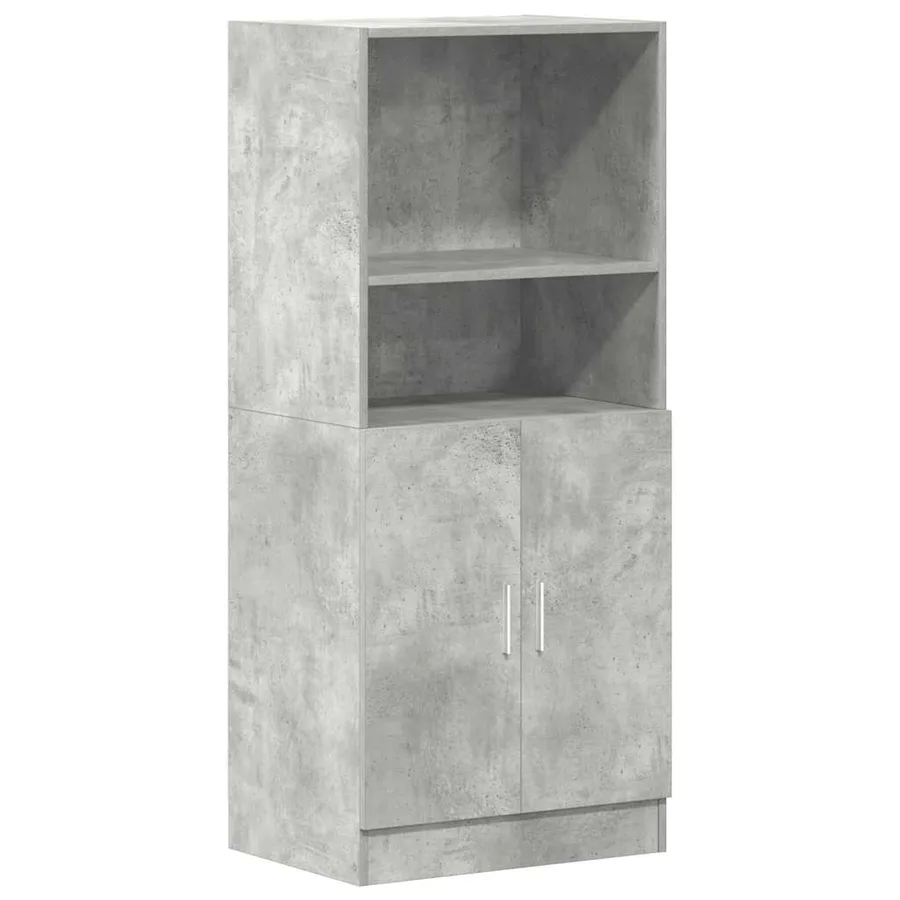 Ensemble d'armoires de cuisine 3 pcs gris béton - 7