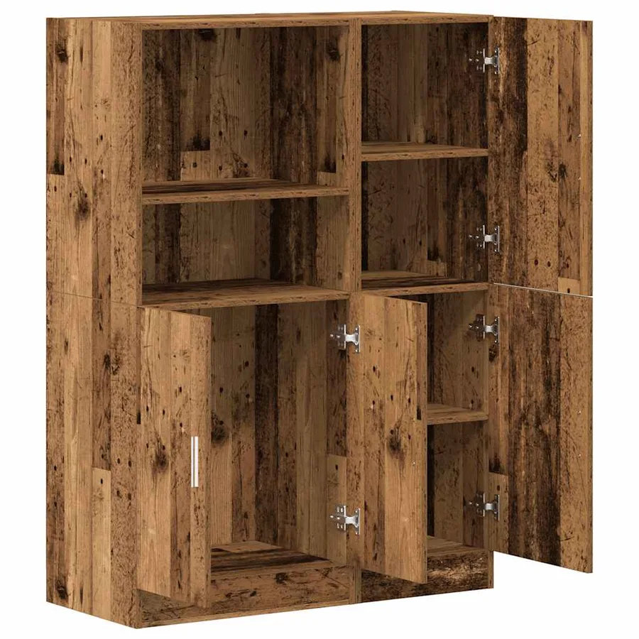 Ensemble d'armoires de cuisine 2 pcs vieux bois - 4