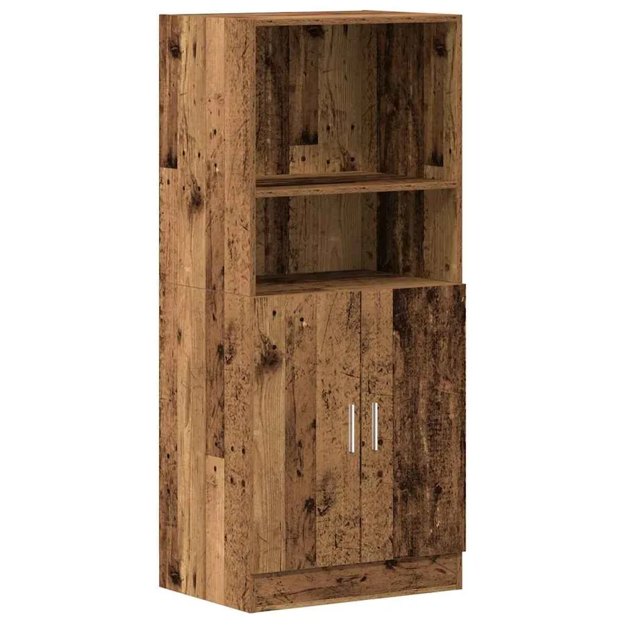 Ensemble d'armoires de cuisine 2 pcs vieux bois - 7