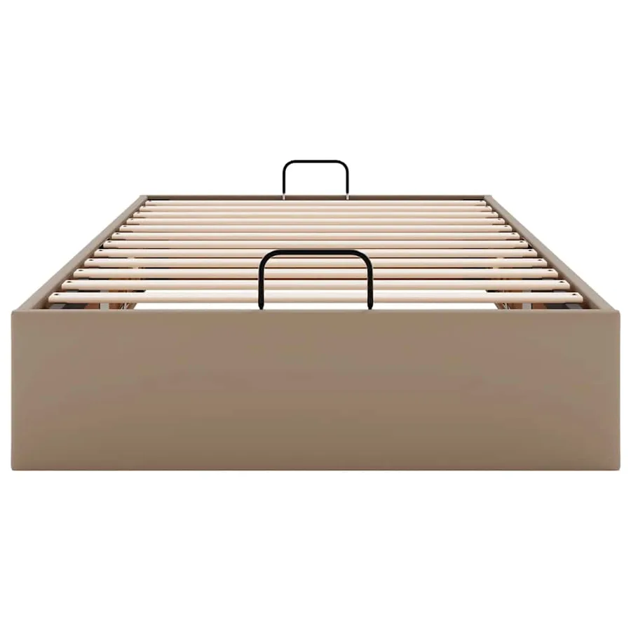Cadre de lit ottoman sans matelas cappuccino 90x190 cm - 7