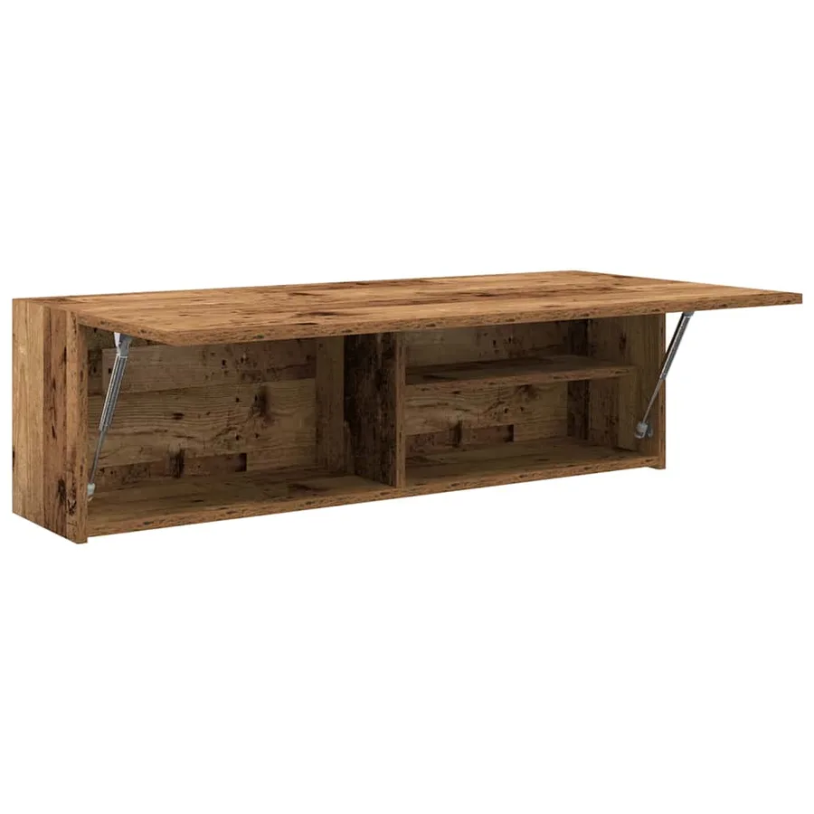 Armoire murale de bain vieux bois 100x25x30cm bois d'ingénierie - 5