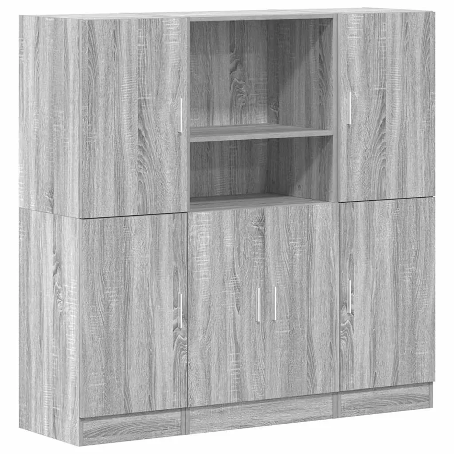 Ensemble d'armoires de cuisine 3 pcs sonoma gris - 2