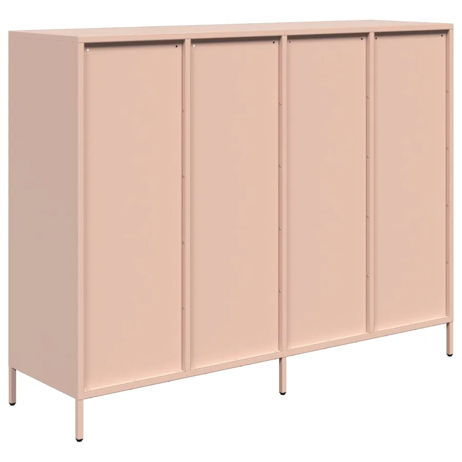 Buffet rose 135x39x103,5 cm acier laminé à froid - 7