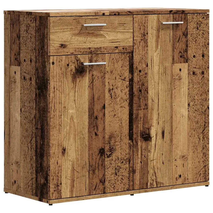 Buffet vieux bois 80x36x75 cm bois d'ingénierie - 2