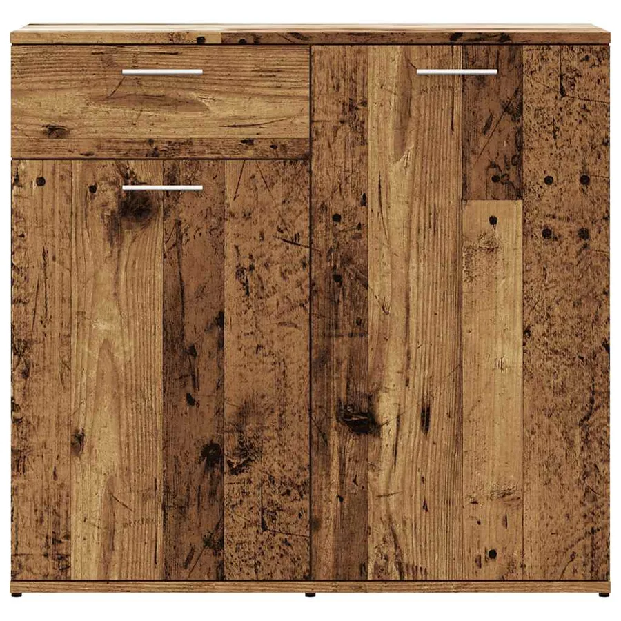 Buffet vieux bois 80x36x75 cm bois d'ingénierie - 4