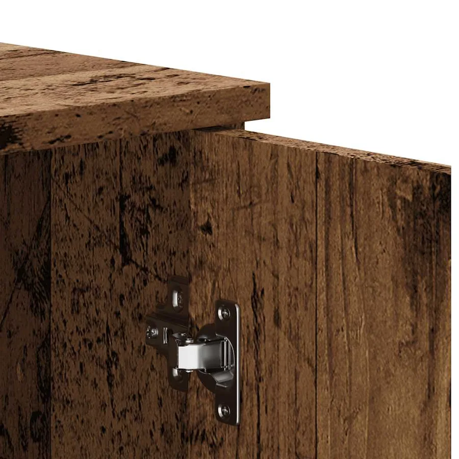 Buffet vieux bois 80x36x75 cm bois d'ingénierie - 9