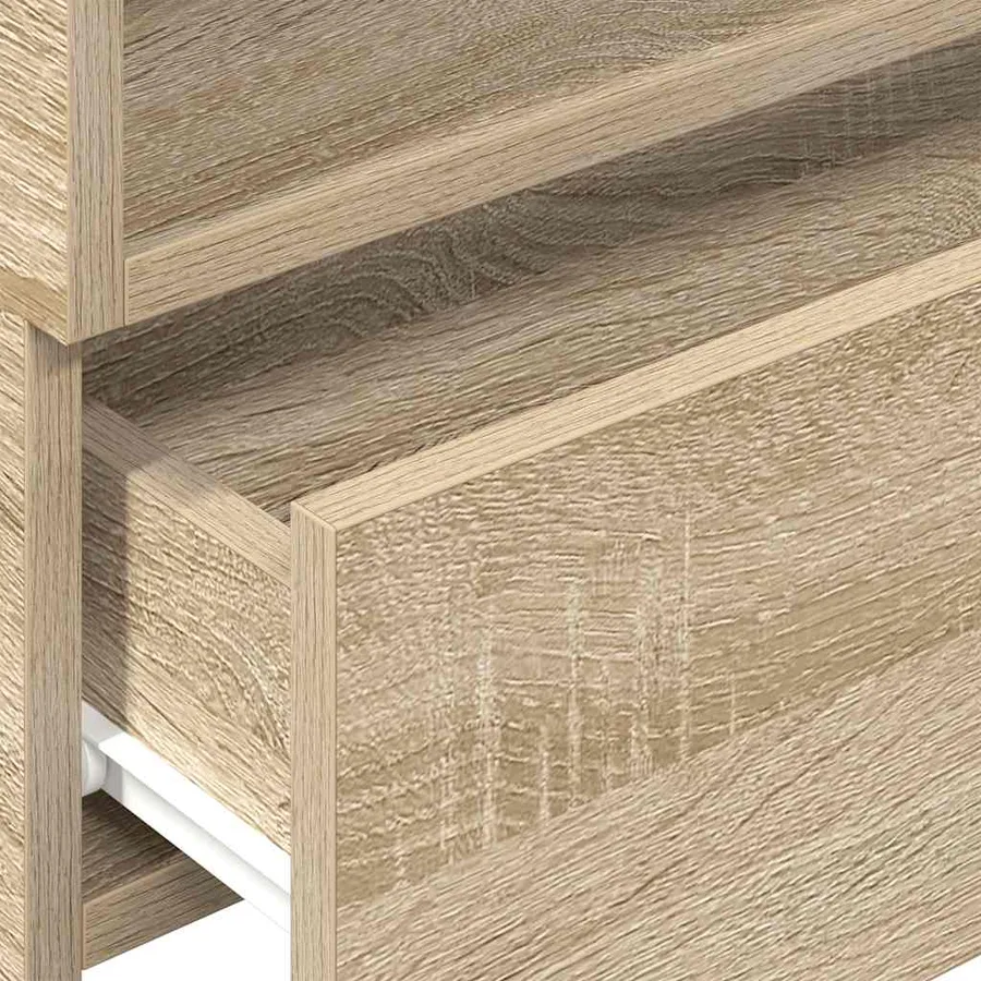 Table de chevet murale chêne sonoma 45x26x28,5 cm - 9