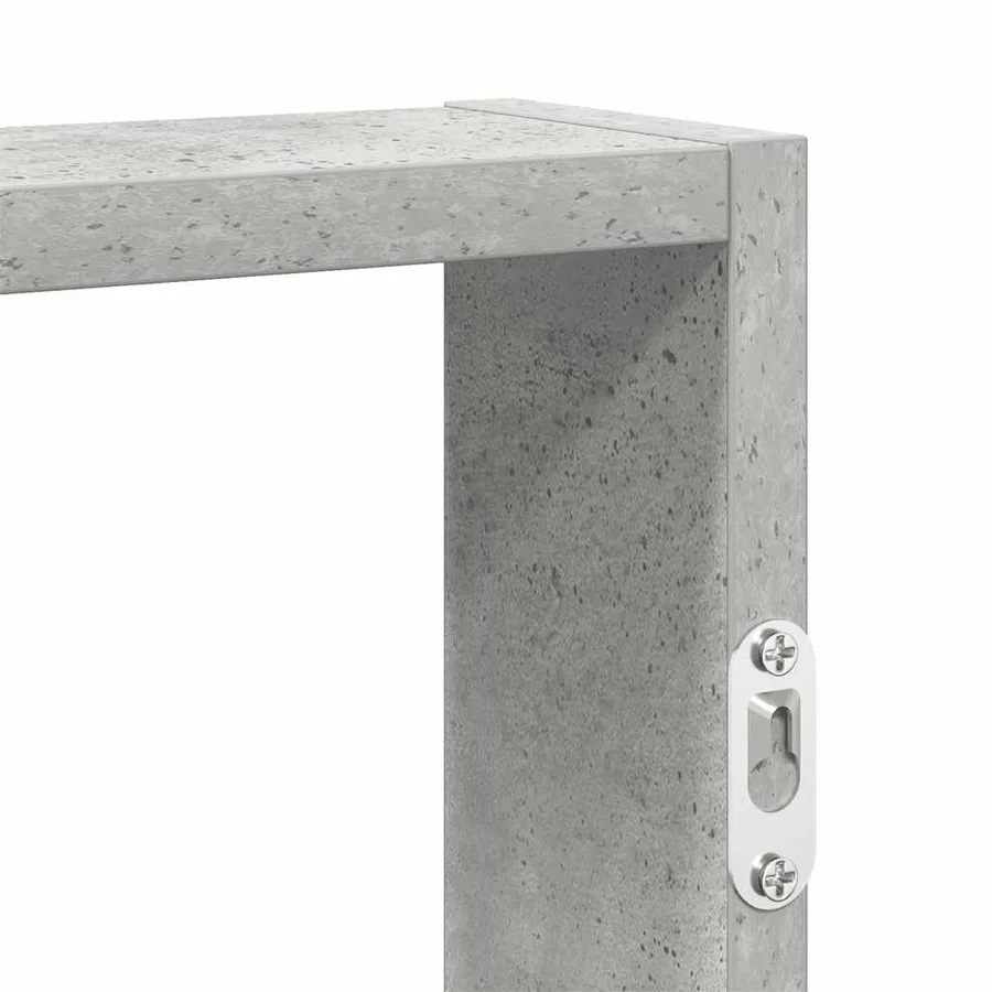 Étagère murale gris béton 43x9x60 cm bois d'ingénierie - 7
