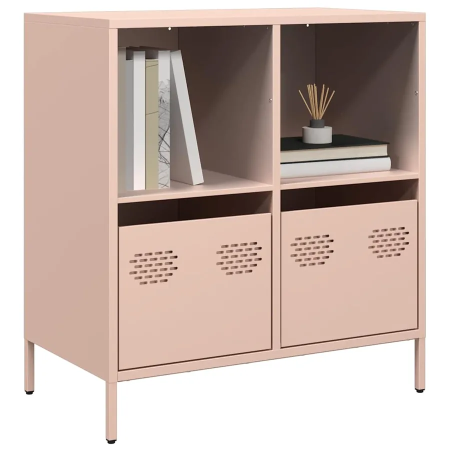 Buffet rose 68x39x73,5 cm acier laminé à froid