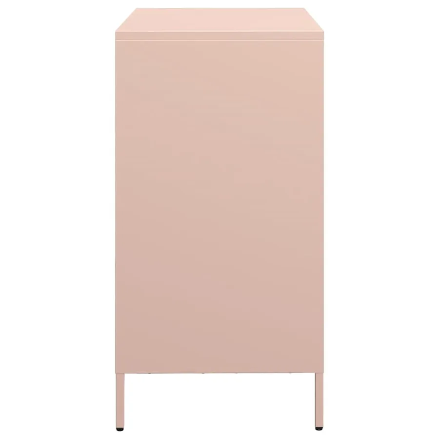 Buffet rose 68x39x73,5 cm acier laminé à froid - 6