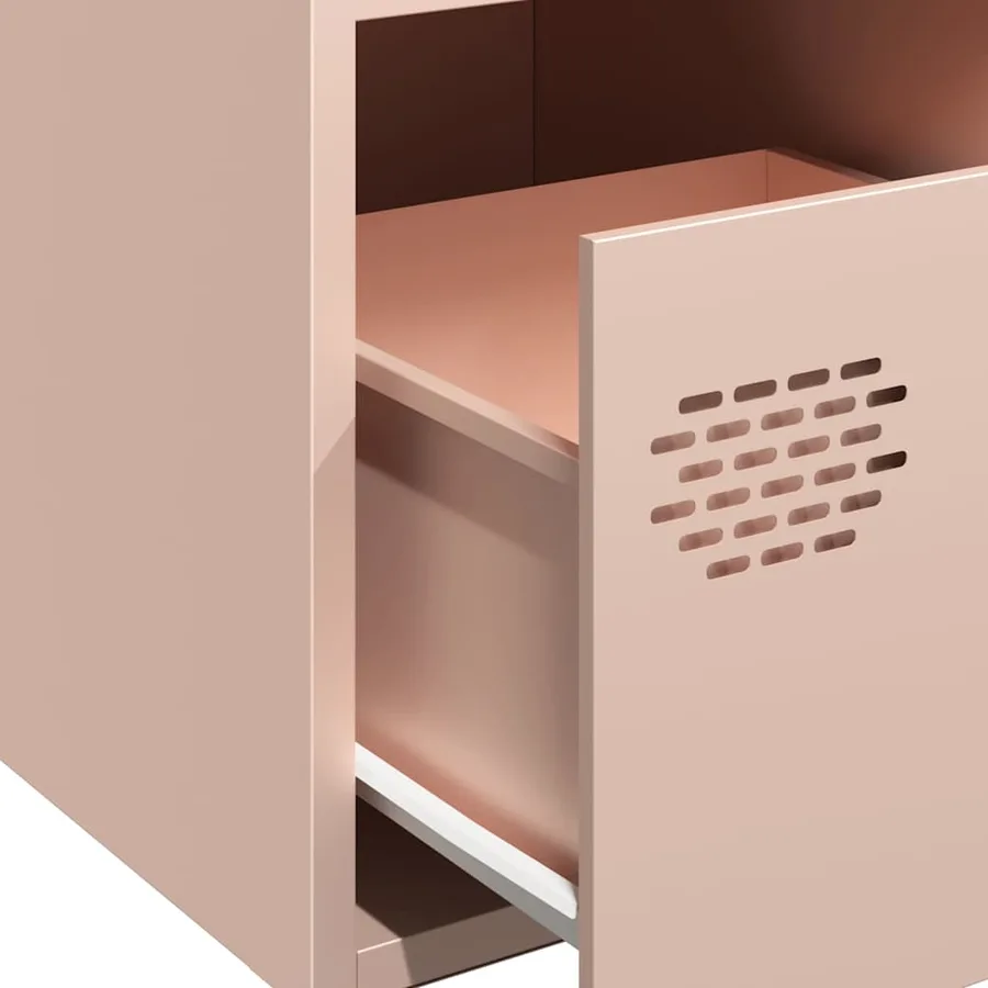 Buffet rose 68x39x73,5 cm acier laminé à froid - 9