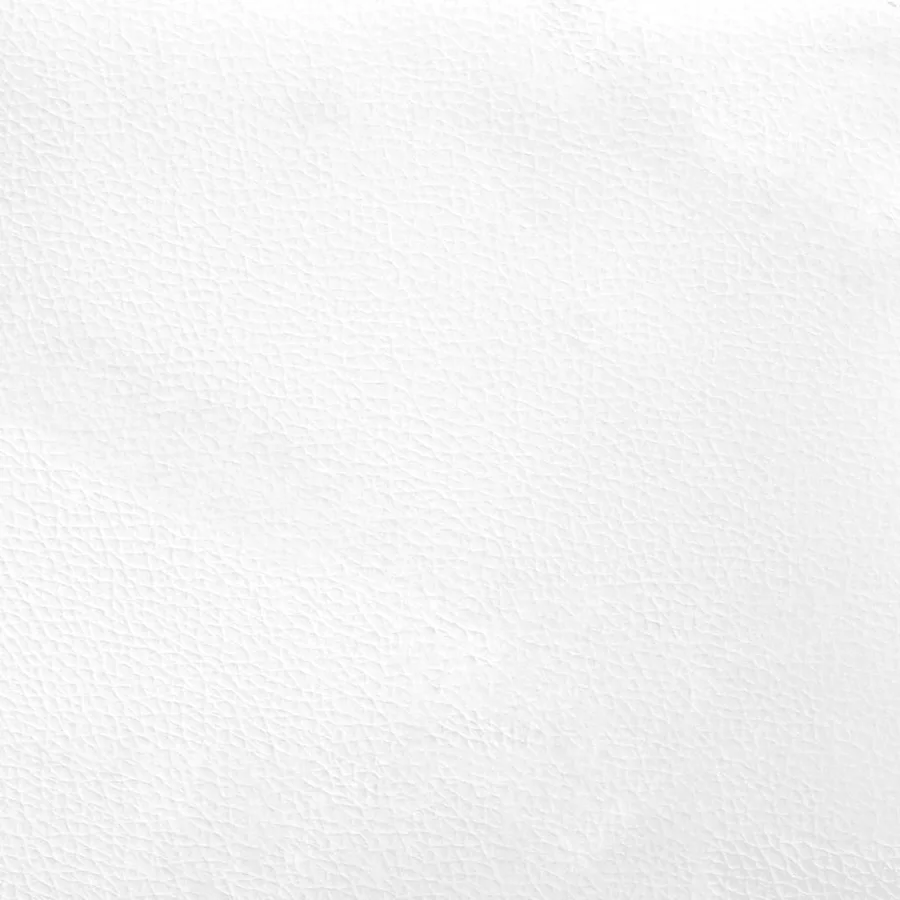 Cadre de lit sans matelas blanc similicuir - 8