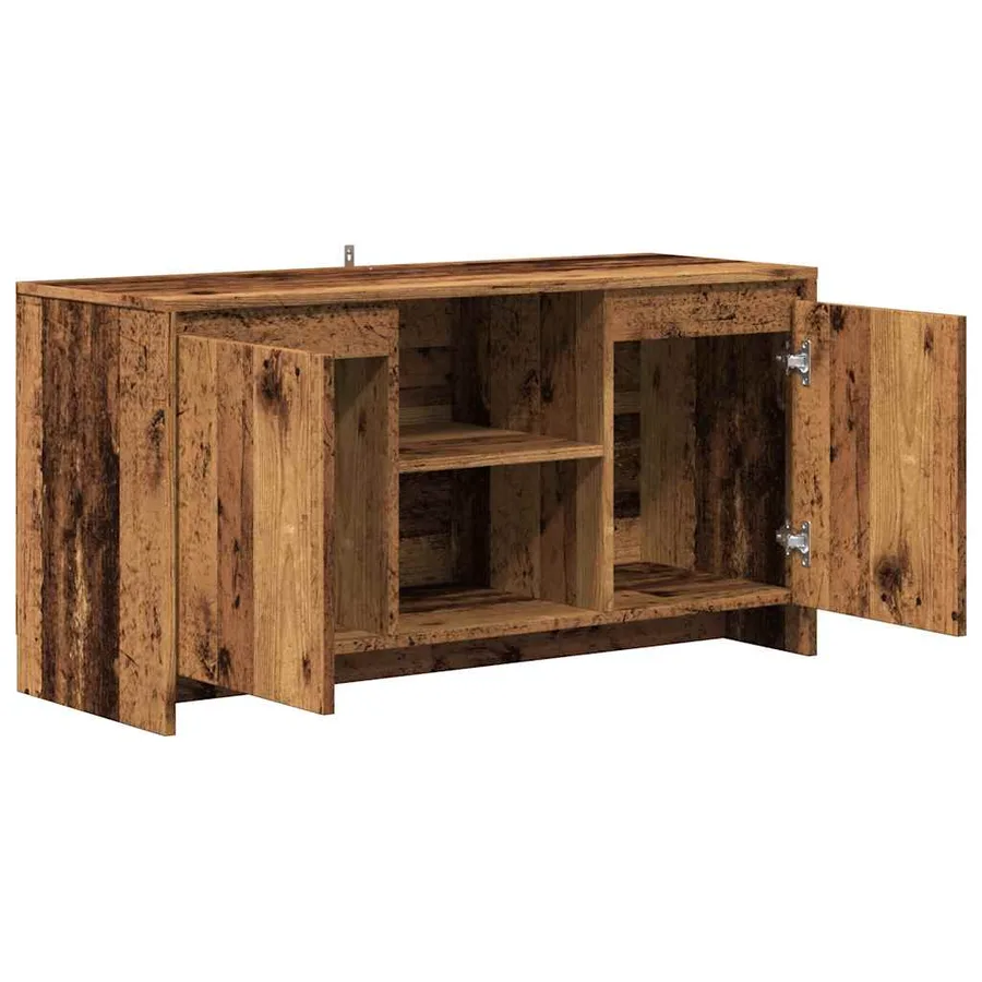 Meuble TV vieux bois 102x37,5x52,5 cm bois d'ingénierie - 7