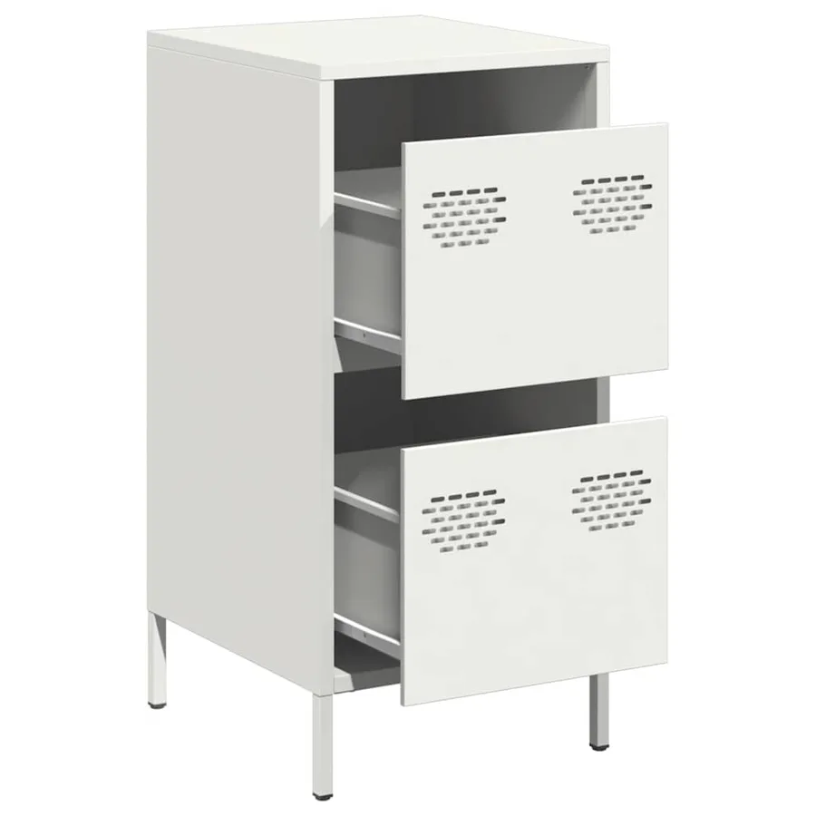 Buffet blanc 35x39x73,5 cm acier laminé à froid - 4