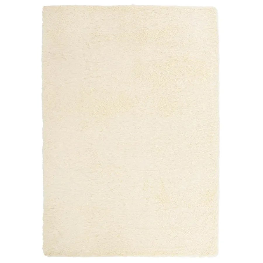 Tapis shaggy à poils longs NAVARRA crème 240x340 cm polyester - 2