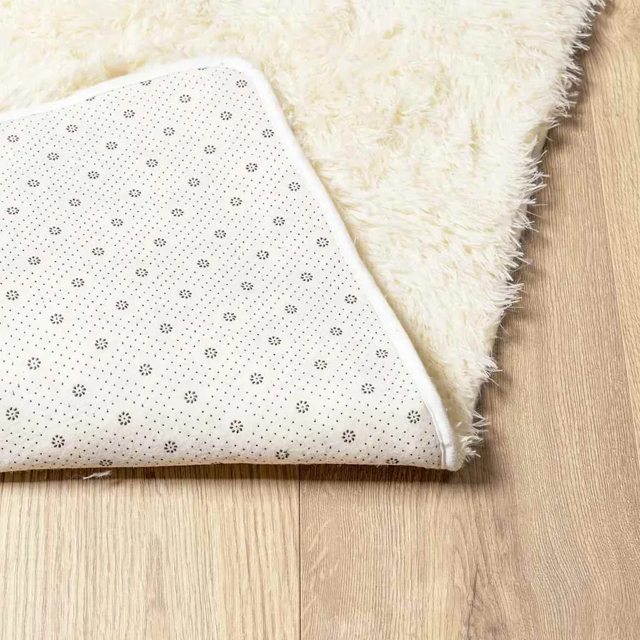 Tapis shaggy à poils longs NAVARRA crème 240x340 cm polyester - 6